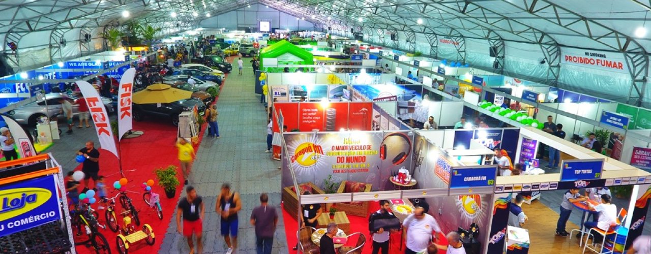 #PraTodosVerem: Foto aérea do espaço de exposições dos estandes (Foto: Cláudio Gomes/PMC)